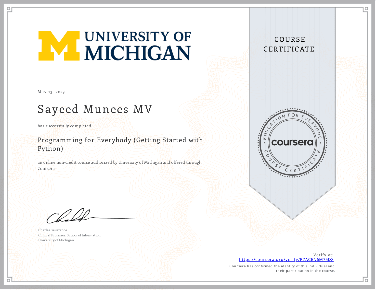 Programming for Everybody (Getting Started with Python)