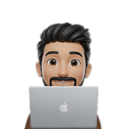 Person peeking behind from computer